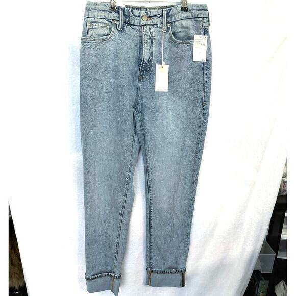 Good American Good Classic Slim Jeans Sz 8 29 Light Wash Skinny stretch - Picture 4 of 7